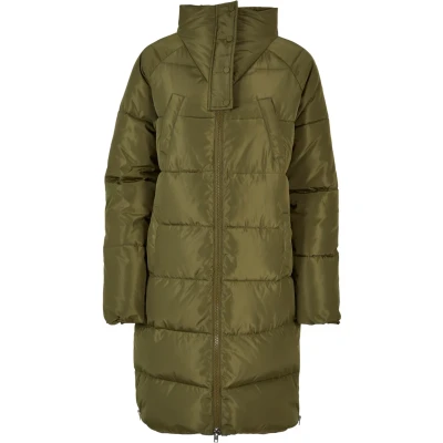 Abbildung von Urban Classics HIGH NECK Wintermantel, Damen, Größe: Large, Olive