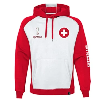 Abbildung von FIFA Herren Official World Cup 2022 Overhead Hoodie, Mens, Spain, Medium Kapuzenpullover, Red