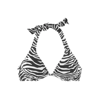Abbildung von Venice Beach Bikinitop schwarzweiß, Damen, Größe: 40xF, Schwarz weiß