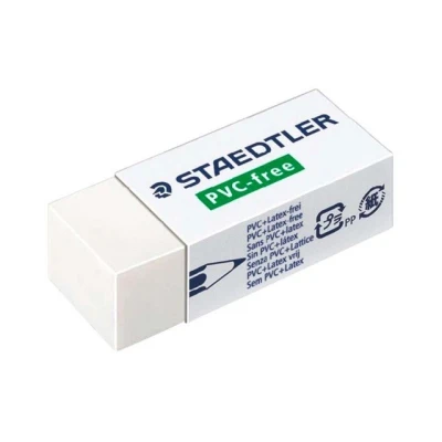 Abbildung von Staedtler Radierer Kunststoff 19x13x43mm weiß