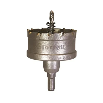 Abbildung von Starrett Hartmetall Lochsäge CTD64 TCT Tiefschnitt für Metall Edelstahl Eisen Aluminium 64mm