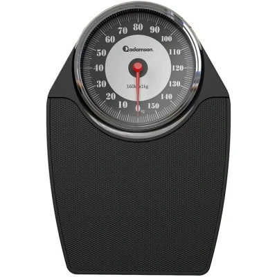 Abbildung von Adamson Personenwaage A24, mit extra großen Ziffern, Analoge Körperwaage bis 160kg