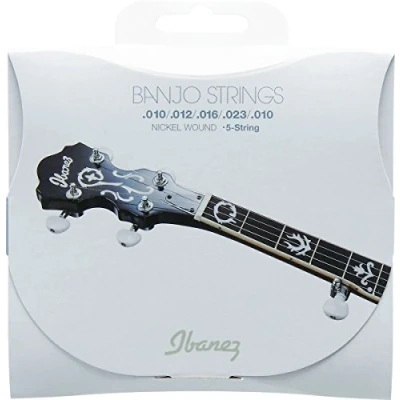 Abbildung von IBANEZ Saiten Set für 5 String Banjo .010/.012/.016/.023/.010 Nickel Wound (IBJS5)