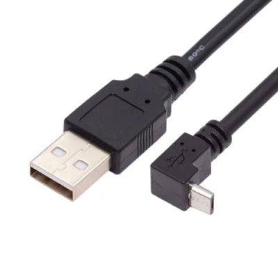 Abbildung von chenyang USB auf Micro Kabel, 2.0 Stecker 5 poliger 90 Grad nach oben abgewinkeltes Lade Datenübertragungs Verlängerungskabel 0.3M