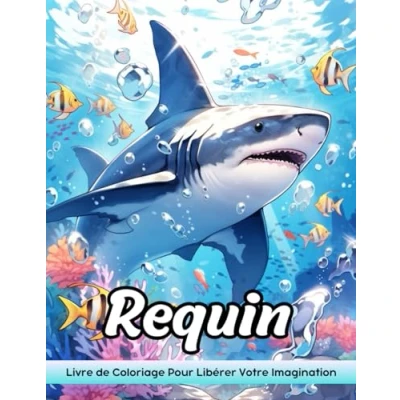 Abbildung von Requin: Livre De Coloriage Adulte Avec Requin Pour Soulager Le Stress Et Relaxation