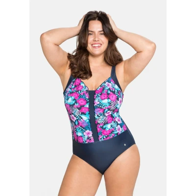 Abbildung von Sheego Bikini, Damen, Größe: 40xE, Blau/pink