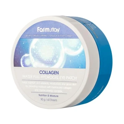 Abbildung von Farmstay Collagen Waterfull Hydrogel Eye Patches Koreanische Augenklappen mit Kollagen 60 Stk