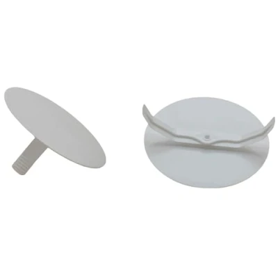 Abbildung von O4L Federdeckel, weiß, rund, Ø 85 mm, für 70 mm Unterputzdosen, 10 Stück
