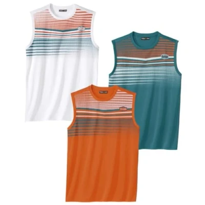 Abbildung von ATLAS FOR MEN 3er Pack Ärmelloses Shirt Herren V Ausschnitt Tank Top Fitness für Sleeveless T In großen Größen erhältlich