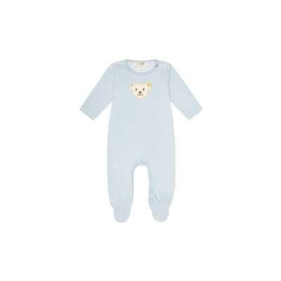 Abbildung von Steiff Unisex Baby Basic Kleinkind Schlafanzüge, Celestial Blue, 74