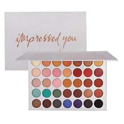 Abbildung von BEAUTY GLAZED 35 Farben Kosmetische Matte Lidschatten Creme Make up Palette Warm Eyeshadows