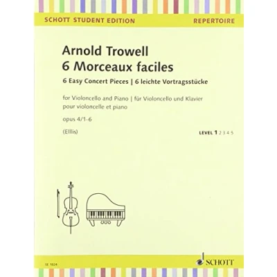 Abbildung von 6 leichte Vortragsstücke: op. 4/1 6. Violoncello und Klavier. (Schott Student Edition Repertoire)