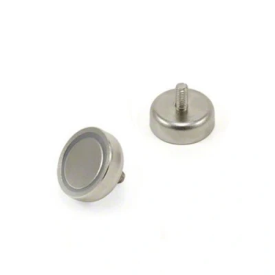 Abbildung von N42 Neodym Pot Magnet Mit M4 Bolzen 20mm Dia x 7mm Dick 15,8kg Zug Pack von 20