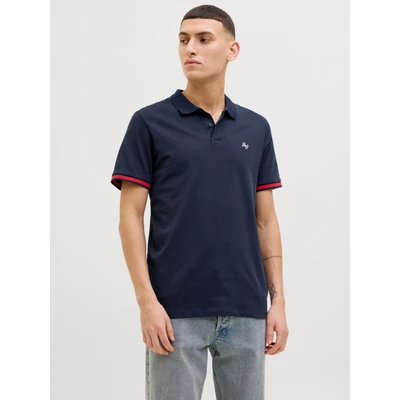 Abbildung von Jack &amp; Jones Poloshirt &quot;JJEJERSEY Logo POLO SS SN&quot;, mit Stickerei