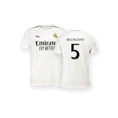 Abbildung von Real Madrid Home Trikot Saison 24/25, Bellingham, 12 Years, Replik Shirt Mit Offizieller Lizenz