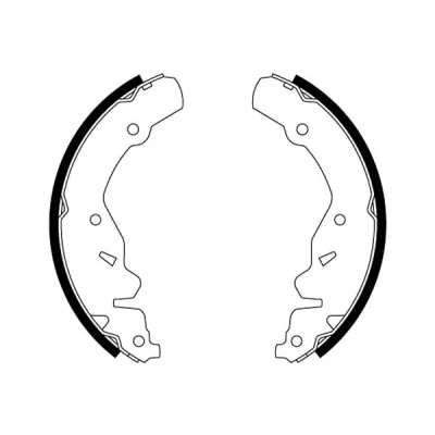 Abbildung von TEXTAR 91064200 Bremsbacken 220mm 42mm ohne Handbremshebel CHRYSLER: PT Cruiser Kombi