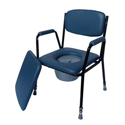 Abbildung von Trendmobil Toiletten Stuhl Toilettenstuhl Nachtstuhl WC blau, Notdurft höhenv.