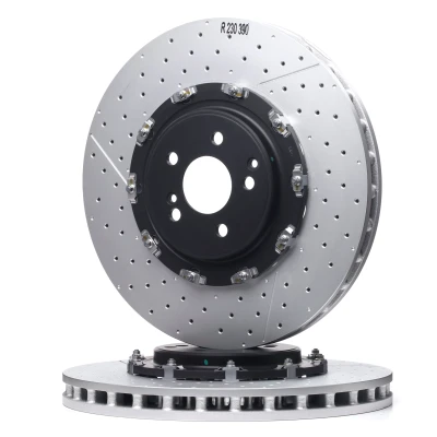 Abbildung von BREMBO TWO PIECE FLOATING DISCS LINE 09.9313.33 Bremsscheibe MERCEDES BENZ: SL Cabrio, AMG GT, C Klasse Coupe