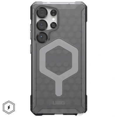 Abbildung von Samsung Galaxy S25 Ultra Hülle MagSafe Silikon UAG Soft Case/Backcover Handyhülle Grau Shockproof/Stoßfest