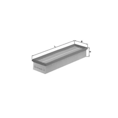 Abbildung von MAHLE ORIGINAL LX 617 Luftfilter 57,3 101 340,0 Filtereinsatz MERCEDES BENZ: SL Cabrio, S Klasse Limousine, Coupe