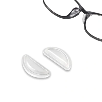 Abbildung von PIPJOY Brillen Nasenpads, Kleber Anti Rutsch Nasenpads Weiches Silikon Nasenpolster Kissen für Brille Sonnenbrille (10 Klare Paar)