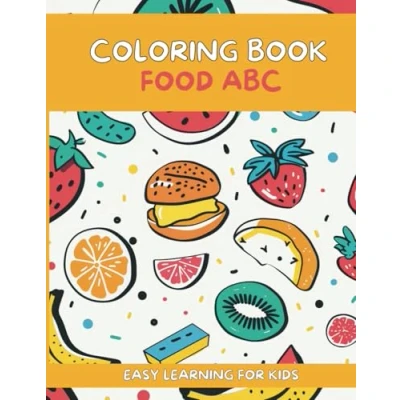 Abbildung von Coloring Book Food ABC: Easy learning for kids
