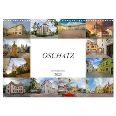 Abbildung von Oschatz Impressionen (Wandkalender 2025 DIN A3 quer), CALVENDO Monatskalender