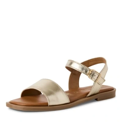 Abbildung von Tamaris Riemensandalette, Damen, Größe: 39, Light gold met Schuhe