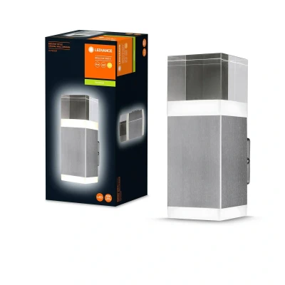 Abbildung von LEDVANCE LED Wandleuchte, Design Leuchte in Kristalloptik für Außen, Warmweiß (3000K), 9W, ENDURA STYLE CRYSTAL WALL UPDOWN