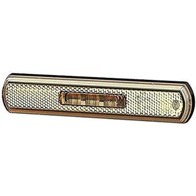 Abbildung von HELLA 2PS 013 302 021 Seitenmarkierungsleuchte Begrenzungsleuchte Anhänger Wohnwagen Shapeline Tech LED 12V Anbau/geklebt ADR/GGVS Kabel: 250mm Stecker: Flachsteckhülse