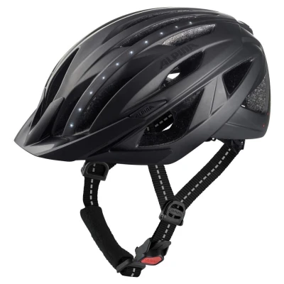 Abbildung von Alpina Mandant HAGA LED Helm, Größe: 55 59, Black matt (a9747.x.30)