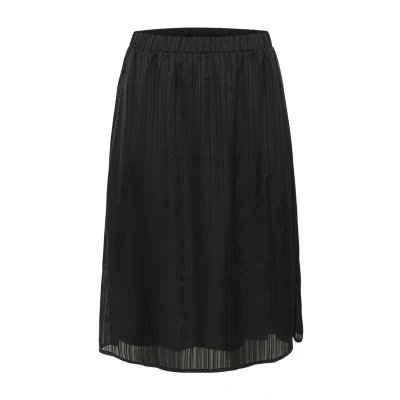 Abbildung von Kaffe Curve Milli MID Alinienrock, Damen, Größe: 46, Black deep