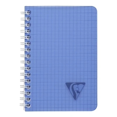 Abbildung von Clairefontaine 328425C Packung mit 10 Doppelspiralbücher Linicolor Fresh 9,5x14 cm, 50 Blatt kariert, 90g, farbig sortiert, 1 Pack