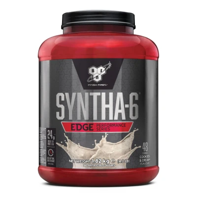 Abbildung von BSN Nutrition Protein Powder Syntha 6 Edge Low Carb &amp; Sugar Whey Shake mit Isolat und BCAAs, Muscle Gain Supplement Cookies Cream Geschmack, 48 Portionen, 1,87 kg