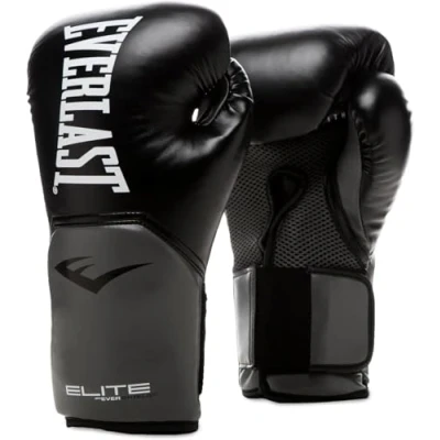 Abbildung von Everlast Unisex Erwachsene Boxhandschuhe Pro Style Elite Glove Handschuhe Schwarz / Grau 14oz