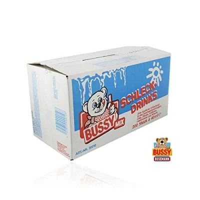 Abbildung von 200 STÜCK BUSSY WASSEREIS MIX SCHLECK DRINKS X 40ML AKT.MHD