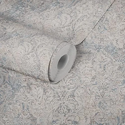 Abbildung von living walls Vliestapete &quot;Mata Hari&quot;, Barock ornamental Glitzermuster, Vintagetapete Tapete