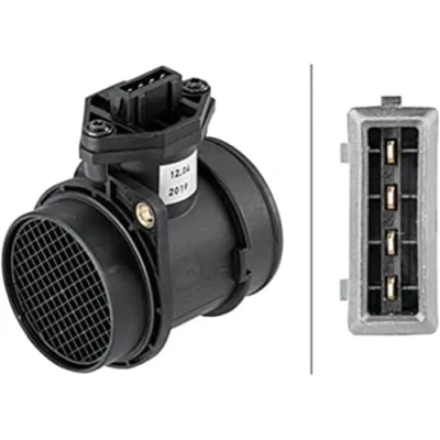Abbildung von HELLA 8ET 358 095 411 Luftmassenmesser ohne Dichtung VOLKSWAGEN: Passat B5 Variant, Golf 4 Schrägheck, SKODA: Octavia I Schrägheck