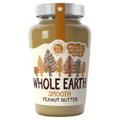 Abbildung von Whole Earth Original Smooth Peanut Butter 454g so wie jede Erdnussbutter sein sollte!