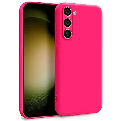 Abbildung von MyGadget Hülle für Samsung Galaxy S23 Plus Zweilagige Handyhülle mit Kameraschutz Cover Innenfutter &amp; Silikon außen Pink