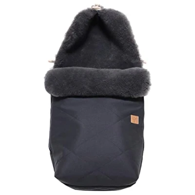 Abbildung von Kaiser Unisex Babys 1 Kg Natura Graphit Lammfell Fußsack, schwarz, Stück (1er Pack)