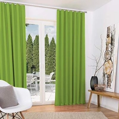 Abbildung von Vorhang Amelie Luna, Beautissu, 2er Set Kräuselband Thermogardine 140x245cm
