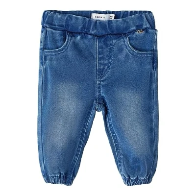 Abbildung von Name it Nbnberlin Baggy Unisex Jeans Relaxed Fit für Kinder, Größe: 62, Blue