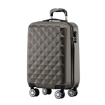 Abbildung von BEIBYE Zwillingsrollen 2066 Hartschale Trolley Koffer Reisekoffer Gepäck M L XL Set (Coffee, M)