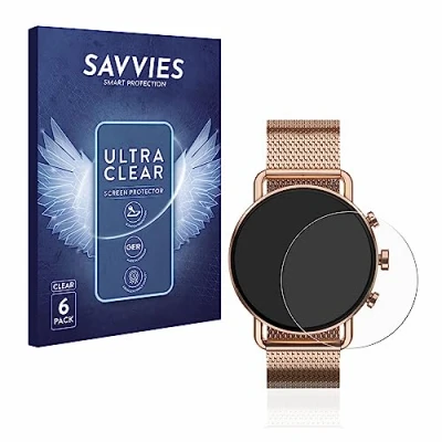 Abbildung von Savvies 6 Stück Schutzfolie für Skagen Falster Gen (41 mm) Displayschutz Folie Ultra Transparent