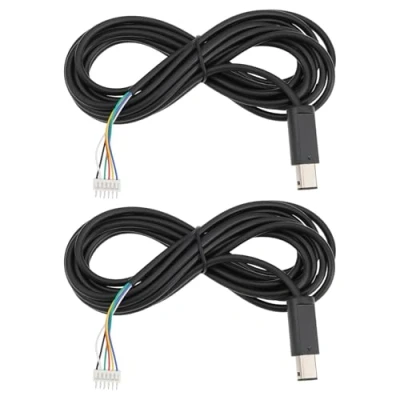 Abbildung von YINETTECH 2 Stück 10 Fuß 3 M Ersatz Reparaturkabel für Spielkonsolen Controller mit 6 Stiftleisten Kompatibel Nintendo Gamecube GC NGC