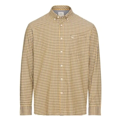 Abbildung von camel active Langarm IM Vichykaromsuter Hemd, Herren, Größe: Medium, Cumin yellow