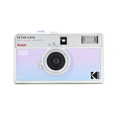 Abbildung von KODAK EKTAR H35N Halbrahmen Filmkamera, 35 mm, wiederverwendbar, fokusfrei, Glühbirnenfunktion, eingebauter Sternfilter, beschichtetes verbessertes Objektiv (Film &amp; AAA Batterie sind Nicht im
