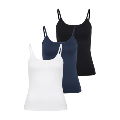 Abbildung von Vivance active Spaghettitop, (3er Pack), aus weicher Microfaser
