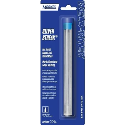 Abbildung von MARKAL 96007 6 Silver Streak Minen für Marker, rund, silber